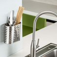 thumbnail image 3 of Kitchen Countertop Organizer, Stainless Steel Utensil Holder with Bottom Mesh Design for Drainage, 3 of 5