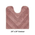 thumbnail image 2 of Better Trends U-Shape Toilet Rug 100% Cotton, Non-Slip Rug, Water Absorbent, Washable, (20" x 20") Contour Bath Rug Pink - Hugo Collection, 2 of 4