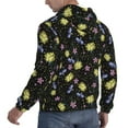 thumbnail image 3 of Hoodies for Men - Blue Purple Yellow Carnations Flowers Long Sleeve Comfrt Men'S Fashion Hoodies & Sweatshirts, Sweatshirts for Men Hoodies Pullover Clothing Clothes with Pouch, 3 of 7