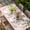 Pink, variant on Pink Valentine's Day Table Cloths for 8 Foot Rectangle Tables, Roses Spring Floral Wooden Farmhouse Patio Waterproof Elastic Fitted Tablecloths, Washable Rectangular Table Cover for Camping