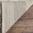 thumbnail image 5 of SAFAVIEH Natura Carly Geometric Braided Wool Area Rug, Grey/Ivory, 6' x 6' Square, 5 of 10