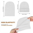 thumbnail image 2 of ZSQDM Unisex beanie Winter Knitted Cuffed Soft Warm Hat for Men/Women Ski Watch Cap beanie Bucket Hats for Men Bucket Hats Theraice Migraine Relief Cap, 2 of 6