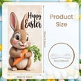 thumbnail image 2 of Bunny Theme Happy Easter Banner Carrot Easter Display Pastel Color Cute Style Easter Backdrop for Easter Party Spring Celebration Photo Shoot, 2 of 9