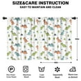 thumbnail image 2 of Blackout Kids Curtains,White Dinosaurs Landscapes Pattern Childrens Insulated Curtains Set Of 2,Bedroom Essentials,Toddler Room Decor 42"x54", 2 of 5