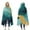 Teal Gold Marble, variant on Wearable Blanket,Blue Marble Gold Wave Pattern Hooded Wearable Flannel Blanket for Adults & Teens,Winter Poncho Shawl Wrap Cape Cozy Anti-Pill,60"x80"