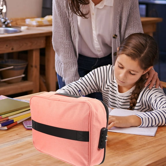 UPOUART Storage File Box Lock Fireproof And Waterproof Certificate Storage Holder Travel Document Organizer