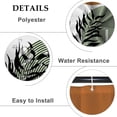 thumbnail image 5 of Boho Mid Century Shower Curtain Abstract Leaf Plant Botanical Tropical Palm Shower Curtain for Bathroom Hotel Bathtub Cubicle Living Room Decor Fabric Shower Curtain with Hooks 36x72 Inches, 5 of 6