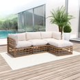 thumbnail image 2 of ZUO Chaise d'Angle Kapalua Beige & Naturel, 2 of 16