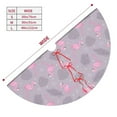 thumbnail image 3 of Yiaed Flamingo Print Christmas Tree Skirt , Tree SkirtsTree Mat for Christmas Winter Holiday Indoor Decorations-30", 3 of 7