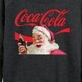 thumbnail image 3 of Coca-Cola - Santa Closeup - Women's French Terry Long Sleeve Pullover, 3 of 5