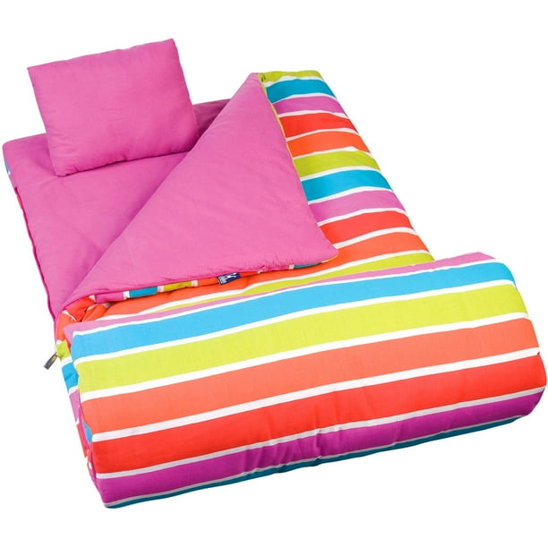 Wildkin Kids' Bright Stripes Sleeping Bag - Walmart.com - Walmart.com