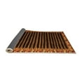 thumbnail image 2 of Ahgly Company Indoor Round Abstract Orange Modern Area Rugs, 4' Round, 2 of 4