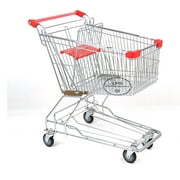 Fully Assembled 3.5 Cubic Foot Shopping Cart Grocery Supermarket Store Cart - Able to Carry up to 220 lbs (3.5 Cubic)