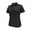Black, variant on Monterey Club Women's Melange Jersey Performance Sport Golf Polo Shirt #2421