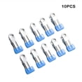 thumbnail image 3 of 10 Uds. Colgador de secado de ropa, abrazaderas fijas multifuncionales para diario en el hogar, Clip de costura para exteriores a prueba de Almacenamiento y organización del hogar Cielo azul Inteprter HA066693-01, 3 of 6