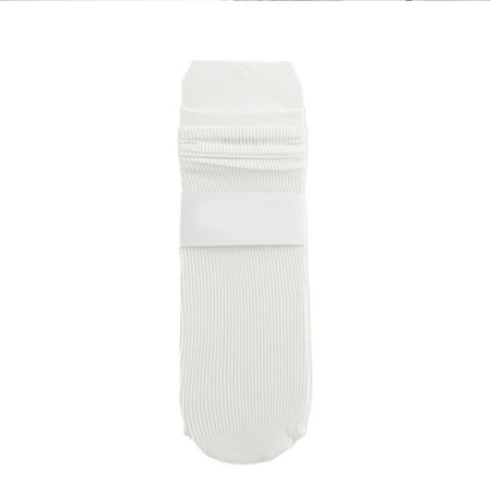

Thin cotton knit comfortable breathable socks in solid color white
