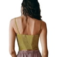 thumbnail image 5 of KOMOO Women Lace Corset Tops Patchwork Push Up Bustier Camisole Aesthetic Sleeveless Crop Tops, 5 of 6