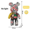 thumbnail image 1 of Giant Fluid Violence Bear Cartoon Love Violent Bear Bearbrick Colour Model Building Block Micro Diamond Bricks Kids Toy Gift Set, 1 of 4