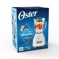 Oster EasytoUse 6Cup Glass Jar Blender, Food Chopper and Ice Crush, Smoothie Blender, White