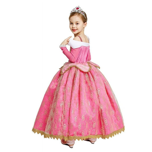 Disney disfraz de princesa Aurora para ninos y ninas traje de fiesta de cumpleanos de lujo con apliques vestido de baile disfraz de Halloween Walmart en linea