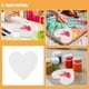 thumbnail image 4 of 4 paneles de lienzo para pintar con forma de corazón, de algodón estirado, en blanco, para estudiantes, artistas, aficionados, pintores y principiantes., 4 of 5
