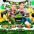 thumbnail image 3 of Gaming Birthday Party Supplies,Video Game Party Decorations&Tableware Set - Gaming Decorations Plates Cups Tablecloth Balloons Banner Cake Topper for Boys, 3 of 6