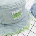 thumbnail image 4 of LNMQLPDBS Girls Summer Hats for Kids Flower Printed Sun Protection Ruffle Shade Hat with Big Flower Fisherman Hat Infant Floppy Hat One Year Old Girl Birthday Gifts Outdoor Holiday Tourism Sun Hat, 4 of 4