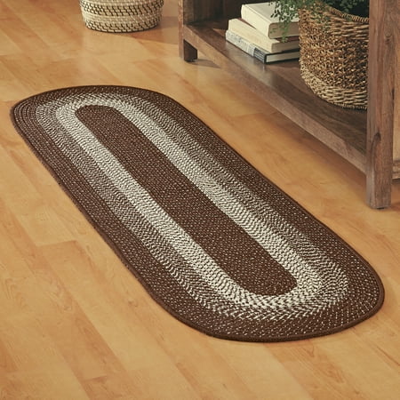 Collections Etc. Traditional Long Braided Runner Rug for the Hallway, Kitchen, Entryway, 20 X 72, (Best Long Distance Runner In The World)
