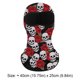 thumbnail image 2 of Máscara facial de calavera, forro de seda a prueba de viento para casco de ciclismo para hombre y mujer (rojo), 2 of 4