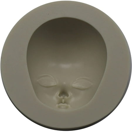 MINFEIDMS 5-Piece Silicone Face & Baby Arm Fondant Molds For Cake Decorating – Human, Girl & Baby Faces