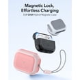 thumbnail image 3 of ESR Drop Protection Case Compatible with AirPods Pro 2nd & 1st Gen (2023/2022/2019), MagSafe Ready with Lanyard, Pink, 3 of 9