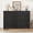 Black relief-6, variant on ExpanseEcho 47.2" Modern Fluted 6-Drawer Chest of Drawers