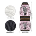 thumbnail image 5 of ZIATUBLE Aztec Ethnic Car Seat Covers Zebra Print Car Seat Covers Front Seats Only 2 Piece Stretchy Auto Bucket Seat Protectors Auto Interior Accessories Universal Fit Most Vehicle Sedan Truck Van, 5 of 7