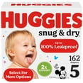thumbnail image 3 of (3 pack) Huggies Snug & Dry Baby Diapers, Size 5 (27+ lbs), 162 Count (Select for More), 3 of 16