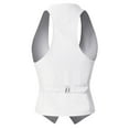 thumbnail image 3 of Made by Olivia Women's Dressy Casual Versatile Racerback Vest Tuxedo Suit Waistcoat, 3 of 6