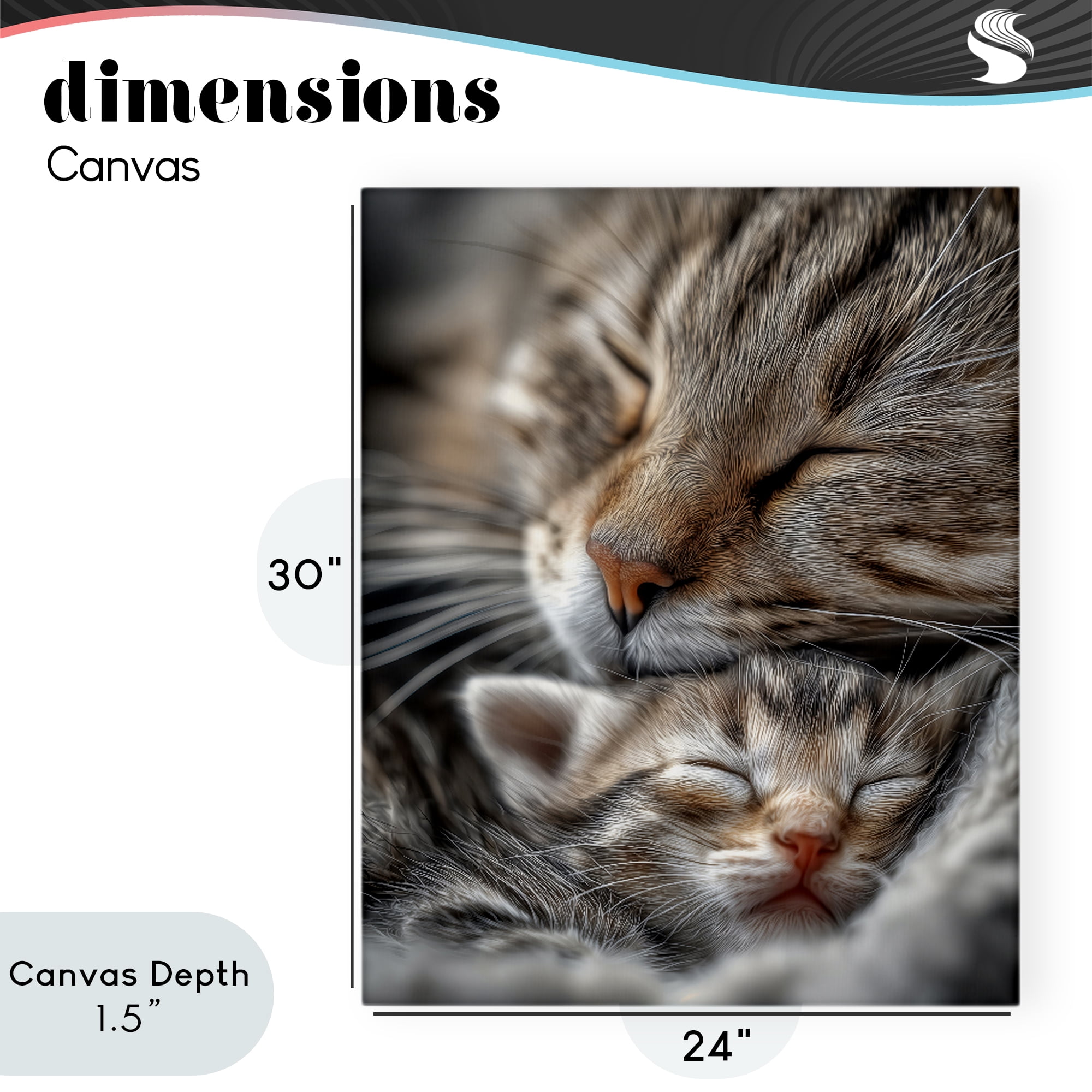 Stupell Industries Kitty Love Cuddles Canvas Wall Art, design by Scott Stulberg