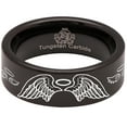 thumbnail image 5 of Angel Wings and Halo Tungsten Carbide Ring, 5 of 9