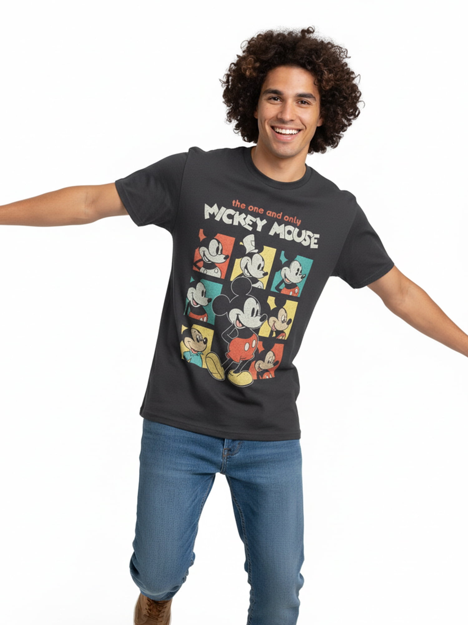 Disney Men's and Big Men's Live on Tour Graphic Tee with Short Sleeves, Sizes S-3XL