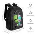 thumbnail image 2 of Invader Zim Casual Backpack Lightweight Daypack Bookbag Printed Shoulder Bag Rucksack, 2 of 8