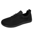 thumbnail image 2 of Nestiefly Womens Walking Shoes Wide Toe Box Barefoot Shoes Knitted Fashion Sneaker with Arch Support Black Wide 6, 2 of 5