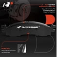 thumbnail image 6 of A-Premium 12.02 inch (305.2mm) Front Drilled and Slotted Disc Brake Rotors + Ceramic Pads Kit Compatible with Select Ford, Mercury Models - Explorer 2006-2010, Explorer Sport Trac, Mountaineer, 6 of 9