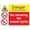 Warning Sign 4, variant on Danger Explosive Black Powder No Smoking Sign - 12×8 Inches, Metal Tin Sign with Symbol, Home Business Safety Alert