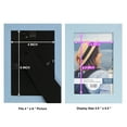 thumbnail image 5 of Grooved 4 in. x 6 in. Blue Picture Frame (Set of 2), 5 of 8