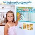 thumbnail image 6 of D-FantiX Magnetic Responsibility & Chore Chart – Dry Erasable Reward Chart for Multiple Kids, Includes 20 Behavior Magnets & 3 Sheets of 30 Star Magnets, 6 of 8