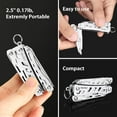 thumbnail image 5 of NexTool EDC Multitool, 10 in 1 Mini Pocket Knife Multi Tool with Key Ring, Mini Flagship, Sliver, 5 of 8