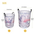 thumbnail image 5 of Large Laundry Basket with Handle, Kuromi and My Melody Collapsible Laundry Hamper, Dirty Clothes Storage Basket for Living Room, Bathroom, Bedroom, College Dorm, 5 of 7
