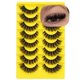 thumbnail image 1 of Pestañas postizas ALICE Cat Eye Russian de visón sintético, 8 pares, 1 of 9