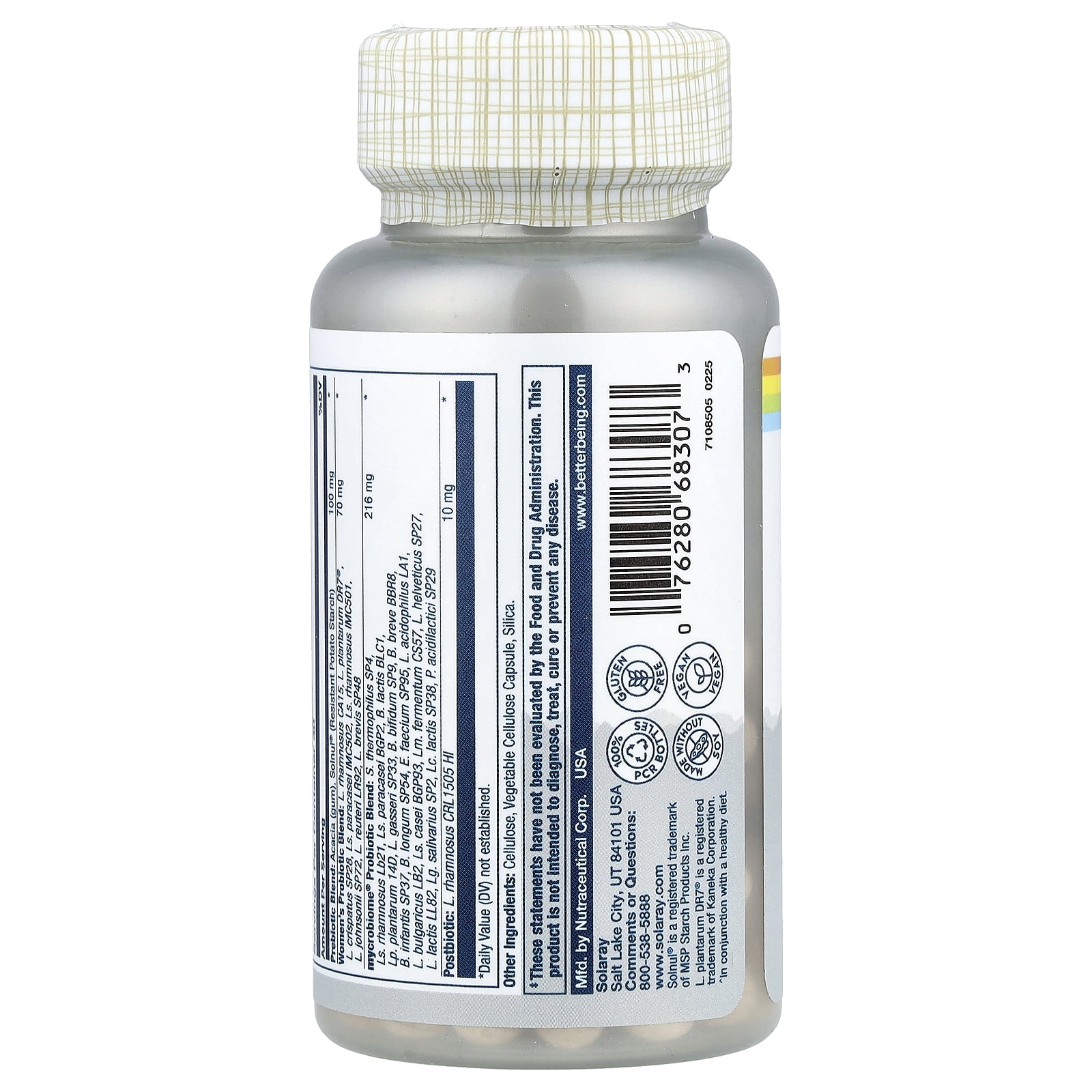 Solaray Mycrobiome®, Complete Probiotic, Women's, 30 VegCaps