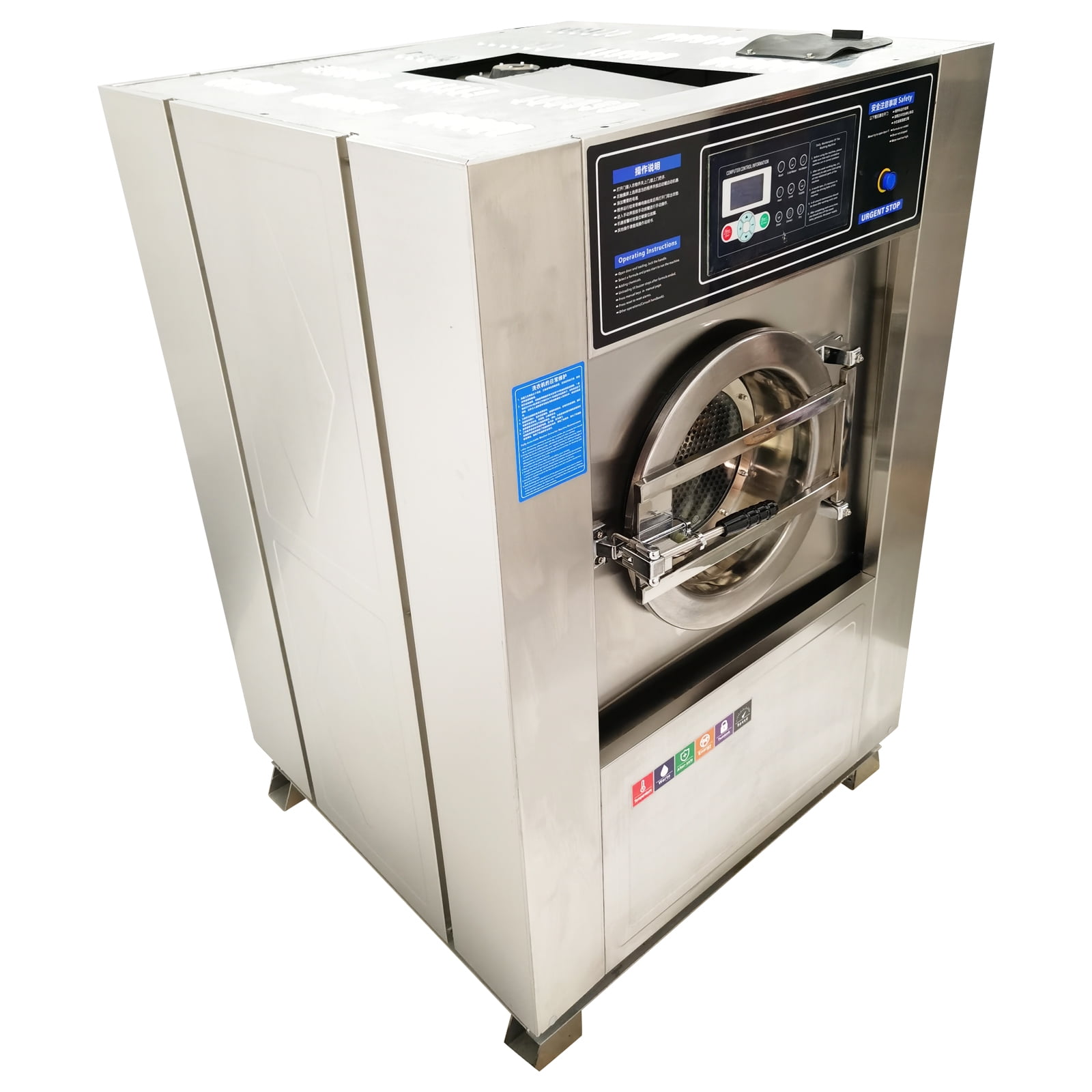 3 Phase Industrial Automatic Laundry Barrel Washing Machine Commercial All-in-one Washer 220V