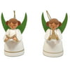 Music Angel Couple German Wood Christmas Ornament Set of 2 Decorations Germany